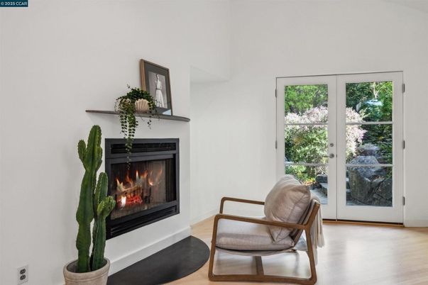 Fireplace, Interior, Wood Texture Flooring