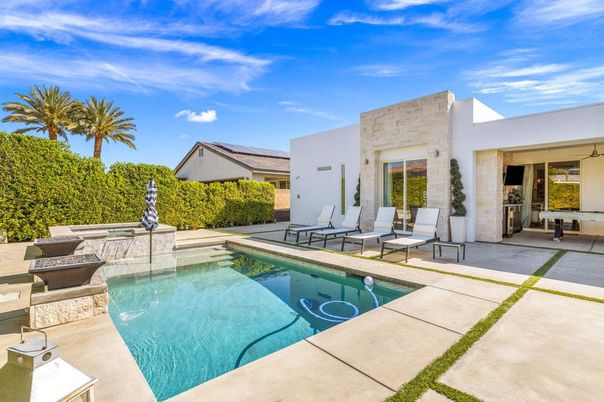 Exterior, Pool, Solar Panels