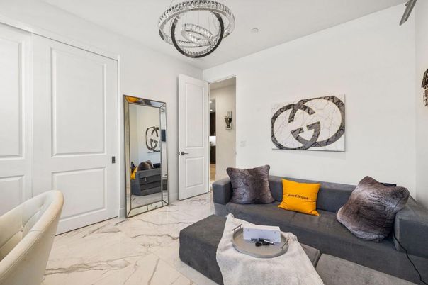 Interior, Living room, Marble, Pendant Lights