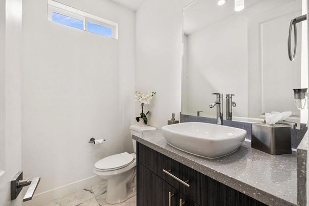 Bathroom, Interior, Marble, Recessed Lighting