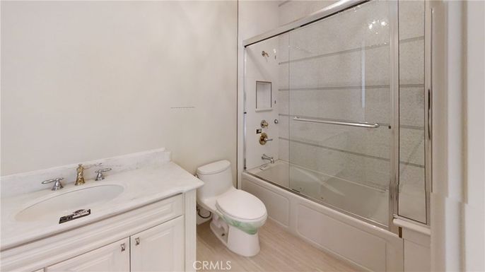 Bathroom, Glass Shower, Interior, Wood Texture Flooring