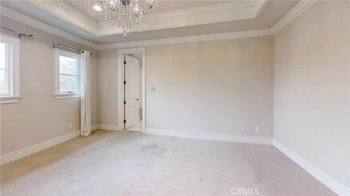Chandelier, Empty room, Interior