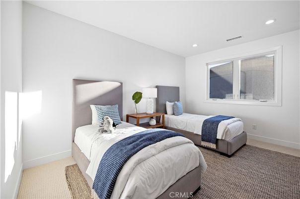 Bedroom, Interior, Recessed Lighting