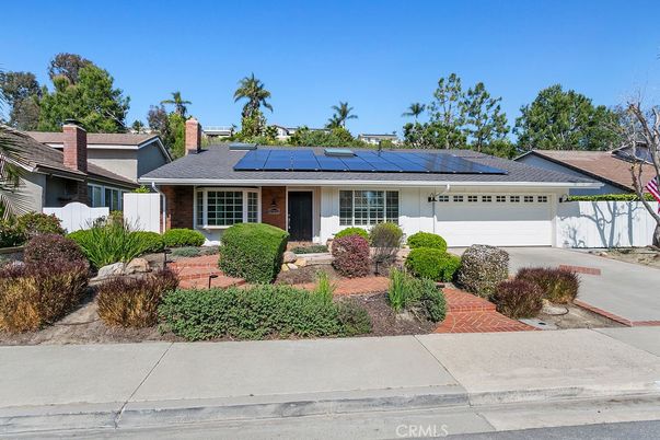 Attached, Exterior, Facade, Solar Panels, Ranch