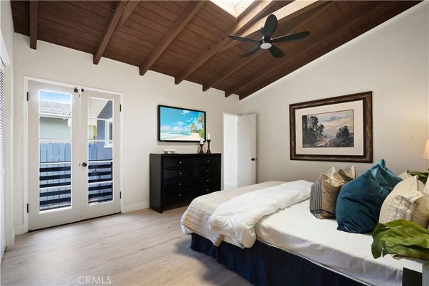 Bedroom, Interior, Wooden Beams, Wooden Ceilings, Wood Texture Flooring