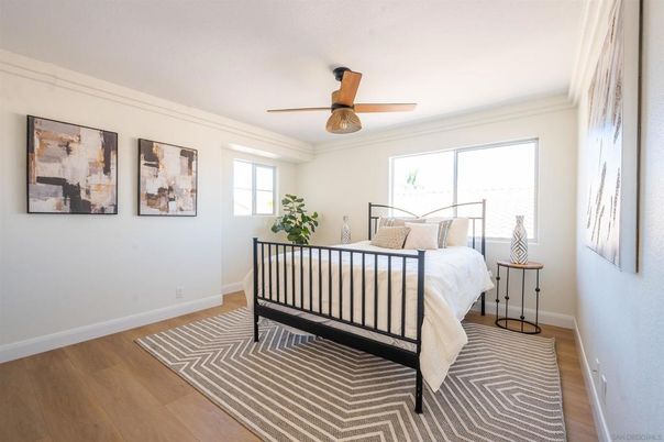 Bedroom, Interior, Wood Texture Flooring