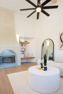 Fireplace, Interior, Wood Texture Flooring