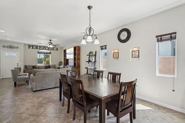 Dining room, Interior, Living room, Pendant Lights, Recessed Lighting