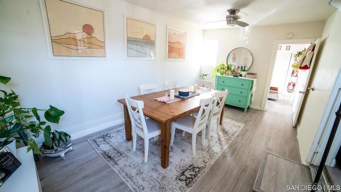 Dining room, Interior, Wood Texture Flooring