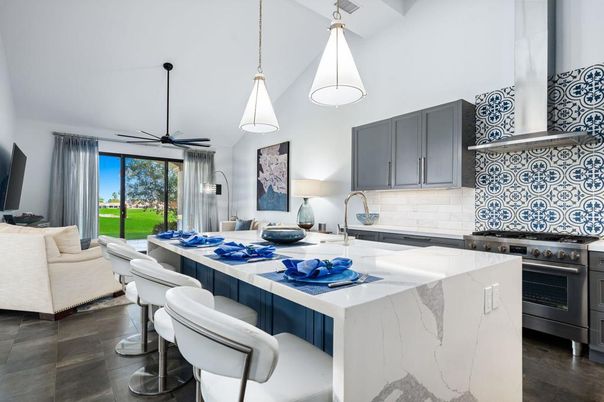 Interior, Kitchen, Living room, Pendant Lights, Stainless Steel Appliances