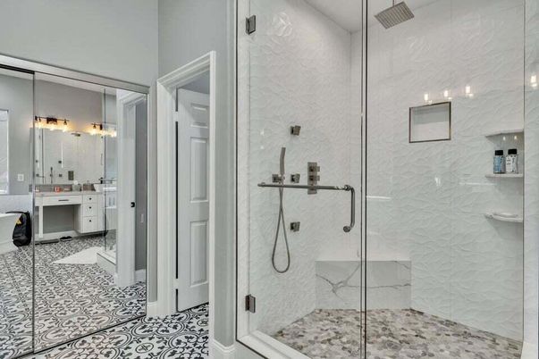 Bathroom, Glass Shower, Interior