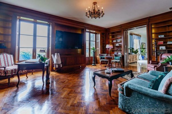 Chandelier, Interior, Living room, Wood Texture Flooring