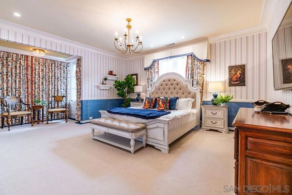 Bedroom, Chandelier, Interior, Recessed Lighting