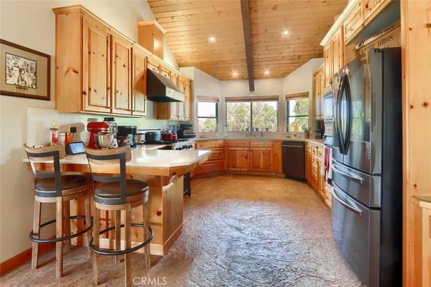 Interior, Kitchen, Recessed Lighting, Wooden Ceilings
