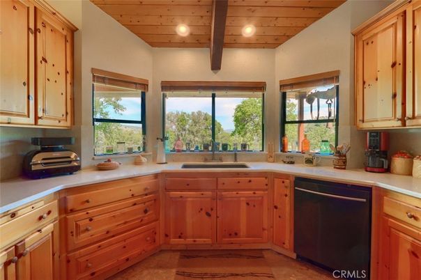 Interior, Kitchen, Recessed Lighting, Wooden Beams, Wooden Ceilings