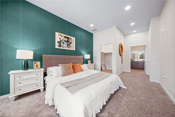 Bedroom, Interior, Recessed Lighting