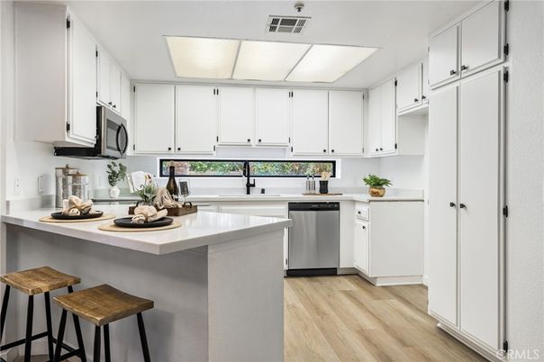 Interior, Kitchen, Wood Texture Flooring