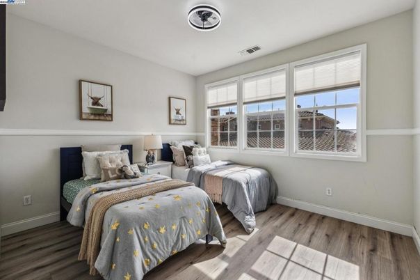Bedroom, Interior, Wood Texture Flooring