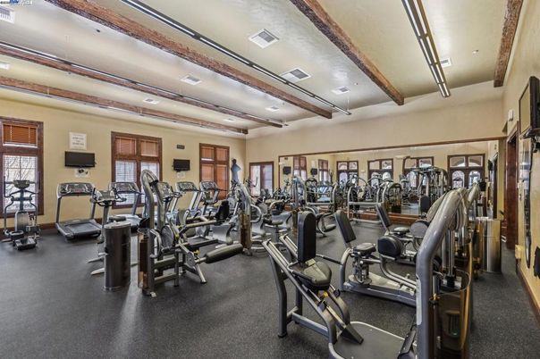 Fitness Equipment, Gym, Interior, Recessed Lighting