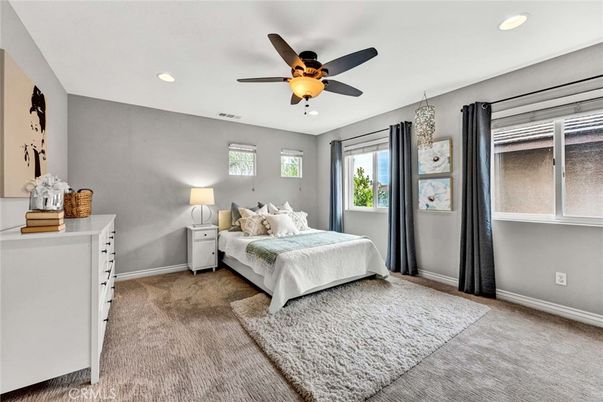 Bedroom, Interior, Recessed Lighting
