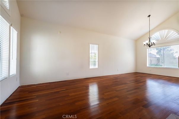 Chandelier, Empty room, Interior, Wood Texture Flooring