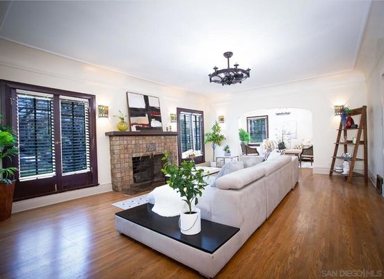 Chandelier, Fireplace, Interior, Living room, Wood Texture Flooring