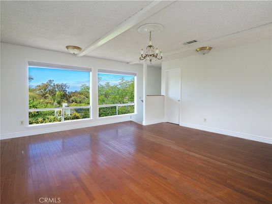 Chandelier, Empty room, Interior, Wood Texture Flooring
