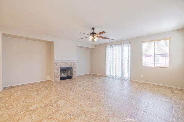 Empty room, Fireplace, Interior