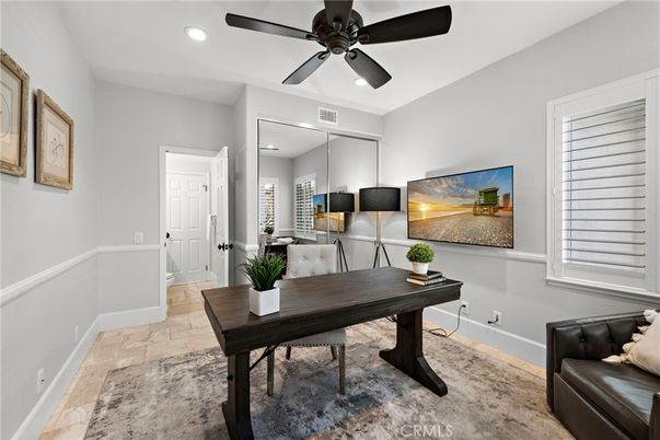 Home Office, Interior, Recessed Lighting