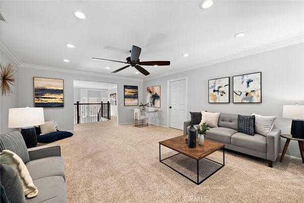 Interior, Living room, Recessed Lighting