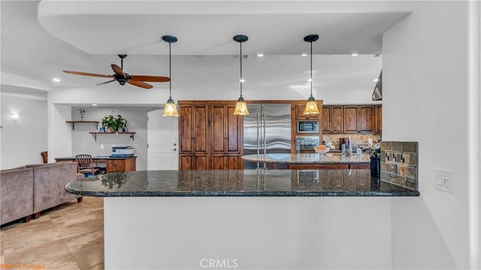 Interior, Kitchen, Pendant Lights, Recessed Lighting, Stainless Steel Appliances