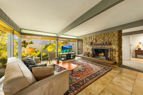 Fireplace, Interior, Living room, Stone Walls