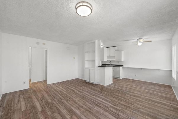 Empty room, Interior, Kitchen, Wood Texture Flooring