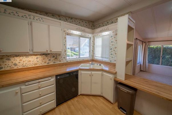 Interior, Kitchen, Wood Texture Flooring