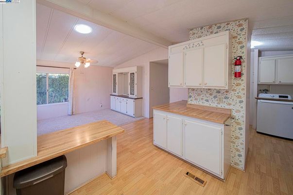 Interior, Kitchen, Wood Texture Flooring