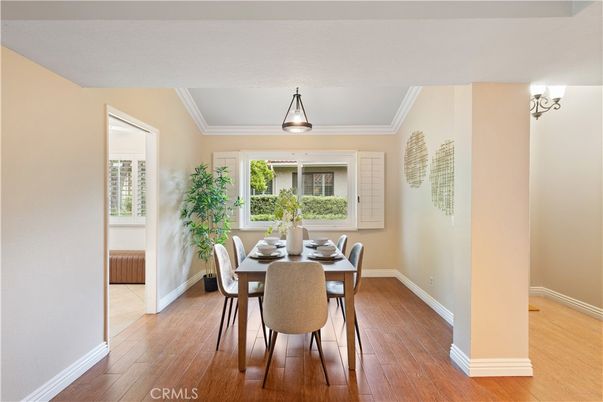 Dining room, Interior, Wood Texture Flooring