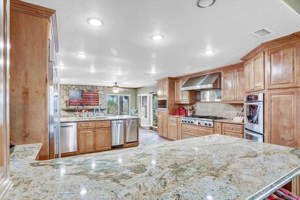 Interior, Kitchen, Recessed Lighting, Stainless Steel Appliances