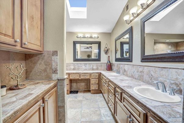 Bathroom, Dual Sink Vanities, Interior, Tile Countertops