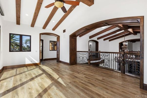Interior, Pendant Lights, Recessed Lighting, Wooden Beams, Wood Texture Flooring