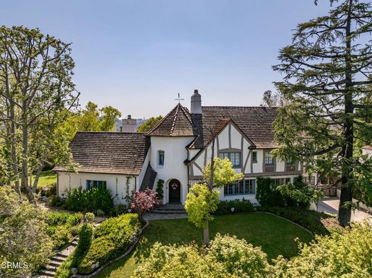 Backyard, Exterior, Facade, Tudor Revival