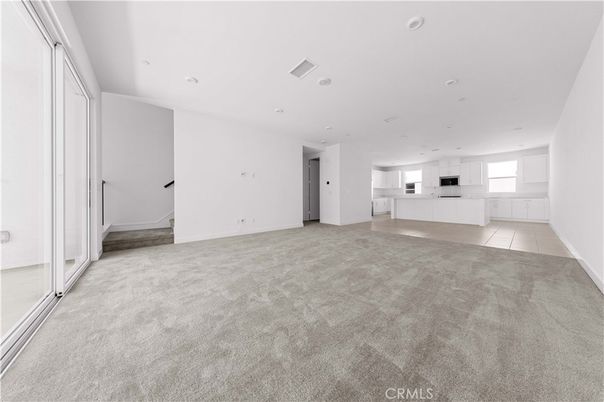 Empty room, Interior, Kitchen, Recessed Lighting