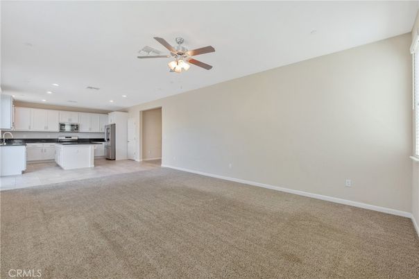 Empty room, Interior, Kitchen, Recessed Lighting