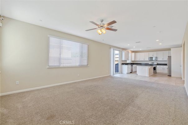 Empty room, Interior, Kitchen, Recessed Lighting