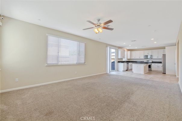 Empty room, Interior, Kitchen, Recessed Lighting
