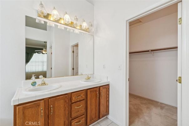 Bathroom, Dual Sink Vanities, Interior, Tile Countertops