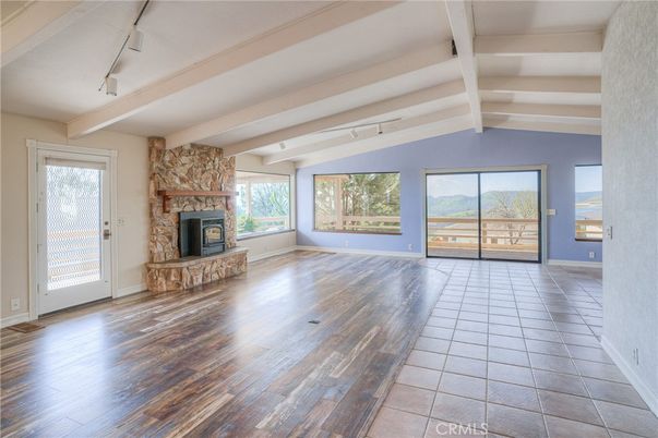 Empty room, Fireplace, Interior, Wood Texture Flooring