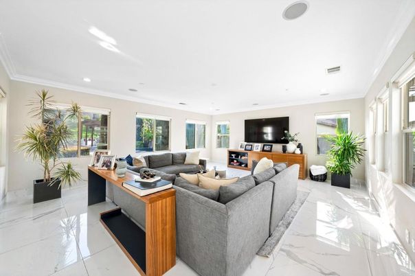 Interior, Living room, Marble, Recessed Lighting