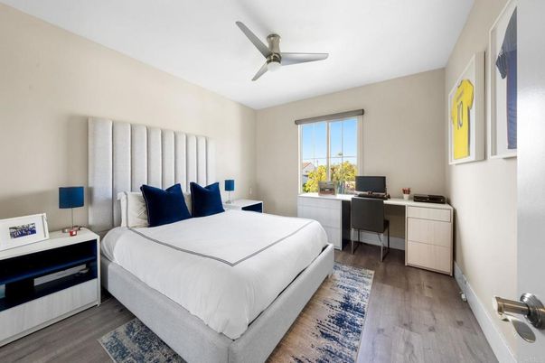 Bedroom, Home Office, Interior, Wood Texture Flooring