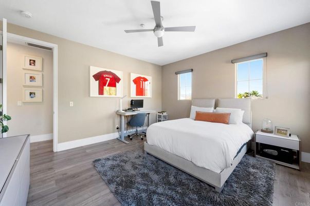 Bedroom, Home Office, Interior, Wood Texture Flooring