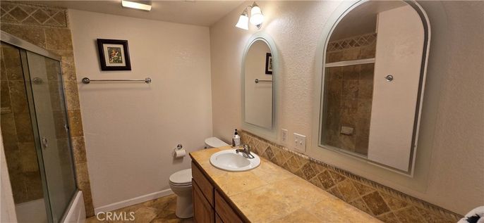 Bathroom, Dual Sink Vanities, Glass Shower, Interior, Tile Countertops